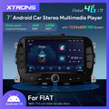 7Zoll IPS Android 14 Autoradio Octa Kern 4GB+64GB GPS Navi 2K FUR Fiat 500 16-20