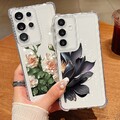 Handyhülle Für Samsung S25 Edge S24 FE S23 Ultra A56 A16 A15 A35 A17 Blumen Case