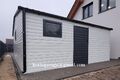 3,5x2 Garage Hobbyraum Gartenbox CONTAINER Lagerbox Blechgarage Gartenhaus Laube