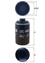 MAHLE Ölfilter OC 456 Anschraubfilter für AUDI VW SEAT SKODA A4 GOLF A5 A6 A3 B8