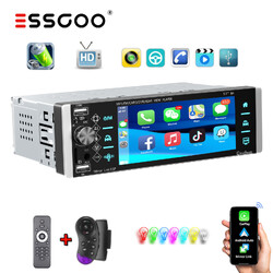 Autoradio Carplay mit Bluetooth 3xUSB FM TF AUX MP5 1 DIN Stereo IPS bildschirm