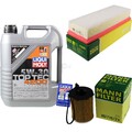 INSPEKTIONSKIT FILTER LIQUI MOLY ÖL 5L 5W-30 für Citroën C4 Picasso I UD_ 1.6
