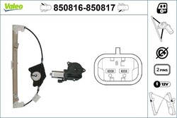 VALEO Fensterheber 850816 für ALFA ROMEO