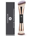 KINGMAS Foundation Make-Up Pinsel, Premium Kabuki Pinsel, Doppelseitiger Konturp
