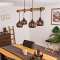 Holz/schwarz Wohn Schlaf Ess Zimmer Raum Beleuchtung Vintage Pendel Hänge Lampen