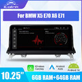 10,25-Zoll Autoradio Car Play Android 14 8Kern 6+64GB für BMW X5 E70 X6 E71 CIC