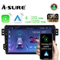 Für Opel Agila B 2004-14 Suzuki Splash 9" Android 14 Autoradio GPS Carplay 2+32G