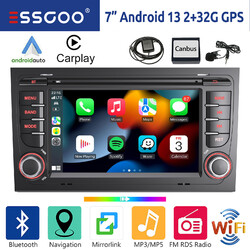 Für Audi A4 S4 RS4 B6 B7 B8 SEAT EXEO Carplay Android 13 Autoradio GPS Navi RDS