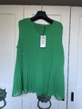 Ärmellose Bluse Shirt Damen Gr. 52 Grün Neu mit Etikett (XL)