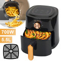 Heissluftfriteuse Air Fryer Digitales Heißluft Fritteusen 5.5L ohne Öl Friteuse