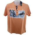 Lerros Herren Kurzarm T-Shirt, Gr. XL, Orange Canyon Sunset, UVP 25,99 EUR