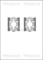 Zubehörsatz Scheibenbremsbelag TRISCAN 8105 101628 für FORD PEUGEOT FIAT OPEL