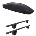 Dachbox G3 Spark + Dachträger Menabo für Dacia Logan Limousine I LS set neu