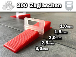 Laschen Zuglaschen Fliesen Nivelliersystem System Plan Verlegehilfe 1 1,5 2,0 3 ⭐⭐⭐⭐⭐  ✅Blitzversand ✅Deutscher Händler ✅Echte Qualität
