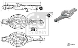 Querlenker Hinterachse links 185607 FEBI BILSTEIN für MAZDA CX-5 CX-5 Van