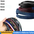 Gewebeschlauch Geflechtschlauch PET Isolierschlauch Kabelschutz Kabelschlauch