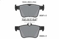 Bremsbelagsatz, Scheibenbremse TEXTAR 2628701 für AUDI Q3 (F3B) 2 2018-2021