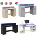 LED-Schreibtisch Bürotisch Computertisch Arbeitstisch Büro PC-Tisch Laptoptisch