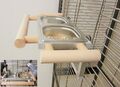 Papageien Freisitz Vögel Futternapf Futterbar Futterschale Edelstahl *ZINKFREI*