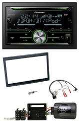 Pioneer Bluetooth Lenkrad DAB 2DIN USB CD Autoradio für Citroen C2 C3 Berlingo J