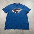  T-Shirt für Herren Unisex mehrfarbig grafisches Logo blau blau Größe S
