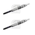 2x Febi 27226 Glühkerze für VW Golf IV Skoda Fabia I Seat Ibiza III Audi Ford
