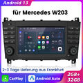 Carplay Android13 Für Mercedes Benz C Klasse W203 CLK W209 Autoradio Navi 2+32GB