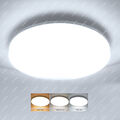 3-Farbige Decken-Lampe Dimmbar LED Deckenleuchte Wohnzimmer Flur Küchen 84W