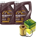 Motor-Öl 5L MANNOL 5W-30 Combi LL+MANN-FILTER für BMW 7er E65 E66 E67 735 i Li