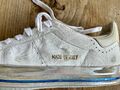 HIDNANDER Schuhe Sneaker Damen Low Top Sportschuhe Leder Weiß  STARLESS 39 Top!