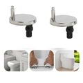 2x Universal WC Sitz Scharnier Befestigungsset Klo Toilettendeckel Ersatz 45mm