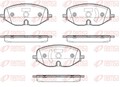 Bremsbelagsatz Scheibenbremse REMSA 1906.01 für VW CADDY 5 Großraumlimousine SBA