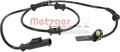 METZGER Sensor, Raddrehzahl Hinterachse beidseitig u.a. für CITROËN, FIAT