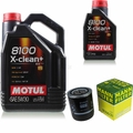 MOTUL 6 L 5W-30 MOTOR-ÖL+MANN-FILTER für Skoda Superb 3U4 2.8 V6 Passat 3B3