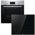 Herdset Bosch Backofen Auszug + Gorenje Induktionskochfeld Booster autark 60cm