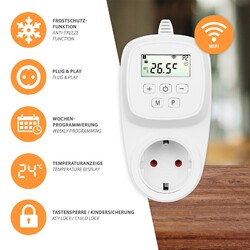 Temperatur Thermostat Wlan Smart Universal Steckdosen WiFi Raum Regler 