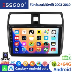 64GB Android 13 GPS Navi Autoradio 9" Für Suzuki Swift 2003-2010 CarPlay BT DAB+