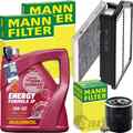 MANN INSPEKTIONSPAKET+MANNOL 5W-30 MOTORÖL passend für 1.4 HYUNDAI i30 GD 101 PS