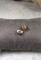 D31-48 / eleganter Anhänger  Gelbgold / Weißgold 333 mit Zirkonia mit Clip