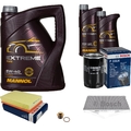 BOSCH Inspektionspaket 7 L MANNOL Extreme 5W-40 für Audi A6 2.6 2.8 quattro