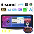 4G+64G Android 14 Autoradio 12.3" Carplay Navi WIFI für Smart Fortwo Forfour 453