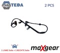 20-0309 ABS SENSOR DREHZAHLFÜHLER HINTEN MAXGEAR 2PCS NEU OE QUALITÄT