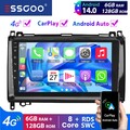 4G Für Mercedes W245 Vito Android14 6+128G Autoradio Carplay 8-Kerne GPS Navi BT