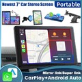 Tragbares 7 Inch Touchscreen Autoradio Wireless Apple CarPlay& Android Auto GPS