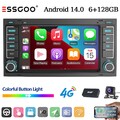 Für VW Touareg T5 Multivan Transporter 128G Carplay DAB Autoradio Android 14 RDS