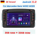 Autoradio Für Mercedes Benz C/CLK/G Klasse W203 W209 Android11 GPS Navi Sat DAB+