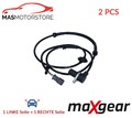 ABS SENSOR DREHZAHLFÜHLER PAAR MAXGEAR 20-0338 2PCS A FÜR SEAT EXEO,EXEO ST