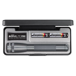 MAGLITE® SP2P097 Mini Pro LED Taschenlampe in Grau inkl. 2 AA Batterien & Box