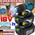 2X Für Original Makita 18V Akku 6,0AH LXT Li-ion BL1850 BL1860B BL1840 BL1830B C
