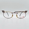 Casanova Brille Damen oval gold rot Vintage 90s Mod. DC-1 NEU